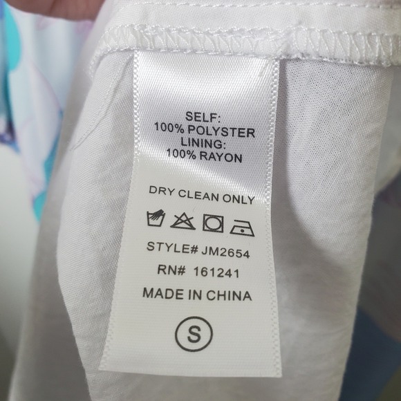 J Marie Mia Rae Long Sleeve Maxi Dress Floral Print Blue Teal Pink   S - Picture 5 of 16